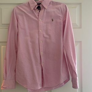 Ralph Lauren Pink Custom Fit Button Down